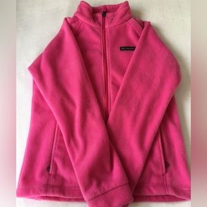 COLUMBIA pink jacket with collar